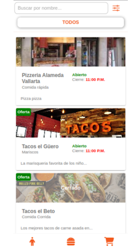 Android application EnCaliente screenshort