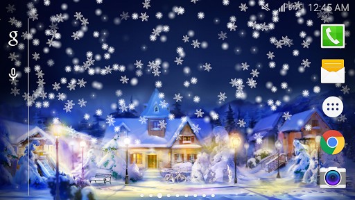 Snow Night City wallpaper PRO Screen 2