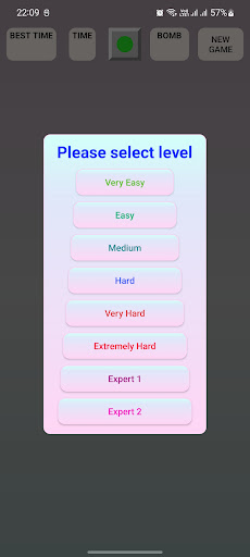 Android application Bombs Detect screenshort