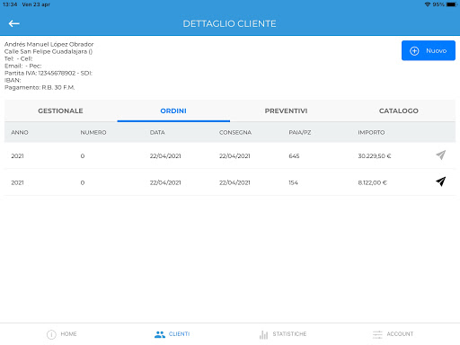 Android application RAF APPAgenti screenshort
