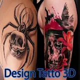Design Tatto 3D icon