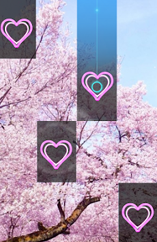 Pink Piano Sakura Tiles Leaf Live HD  Tree Gameのおすすめ画像1