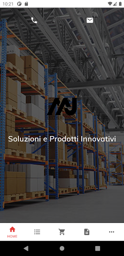 Android application MJ Distribuzione screenshort