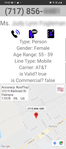 Reverse Lookup: Caller ID Screen 3