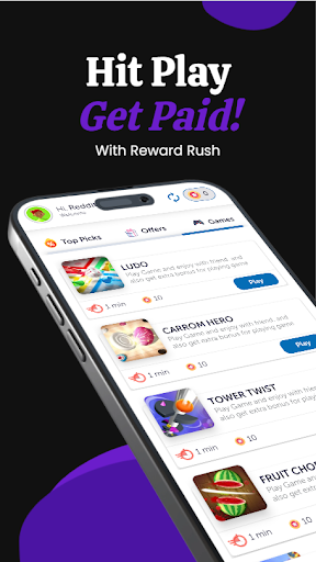 Reward Rush Play  Earn Cash