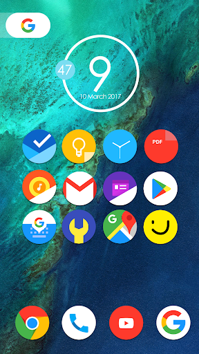 Android application Pixel Nougat - Icon Pack screenshort