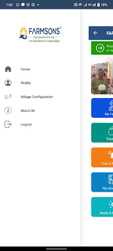 Farmsons Team App Screen 3