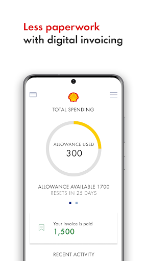 Shell Fleet App Screen 3