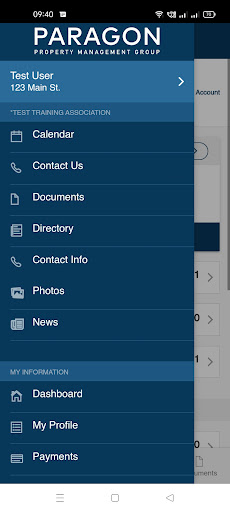 Android application Paragon Property Mgmt Group screenshort