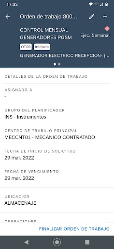 COFCO INTL - SAP Asset Manager Screen 3
