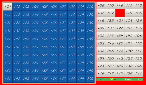 Android application Hundred Board 101 - 200 - Mont screenshort