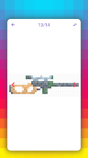 How to draw pixel weapons. Step by step lessons 1.2.5 APK screenshots 6