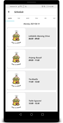 Mohodi Community Radio Screen 3