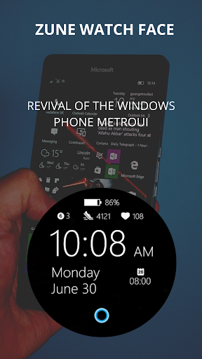 Android application Zune Watch Face screenshort