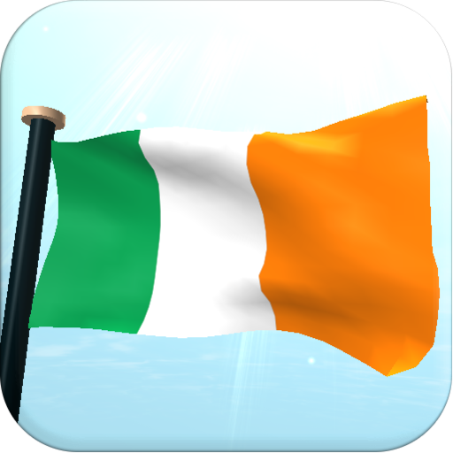 Ireland Flag 3D Free Wallpaper  Icon