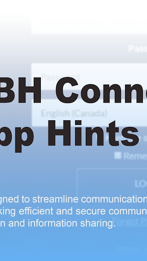 RBH Connect App Hints