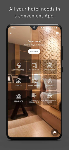 Android application Servio - Hotel Service App screenshort