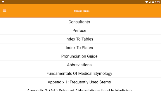 Dorland’s Medical Dictionary Screenshot