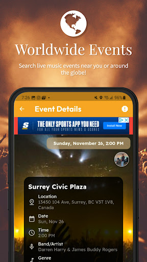 Live Music Finder Screen 3