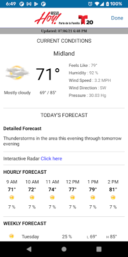 Oeste de Texas Hoy! Screen 3