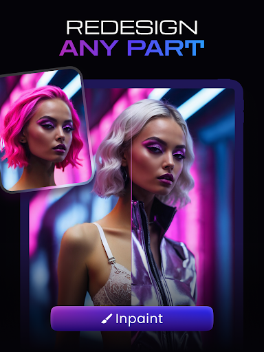 Screenshot of AI Photo Generator - QAI Art
