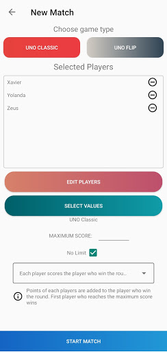 UNO Score Helper  UNO Counter