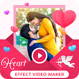 Heart Photo Effect Video Maker with Music icon