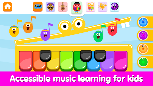 어린이 음악을 위한 아기 피아노 게임