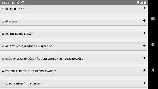 App Gestplano Inspecções Screen 3