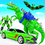 Cover Image of Download Flying Dino Transform Robot: Dinosaur Robot Games 27 APK