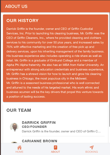 Griffin Custodial Services Screenshot 1 - AppWisp.com