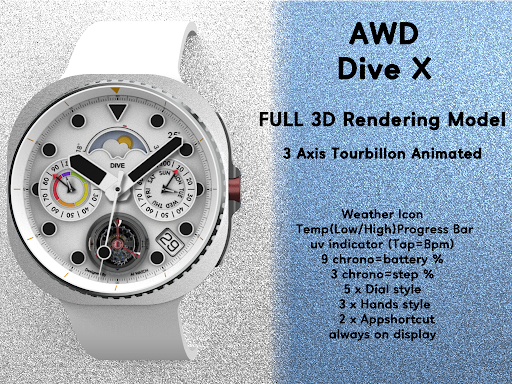 AWD DIVE X Analog Watch screenshot 0