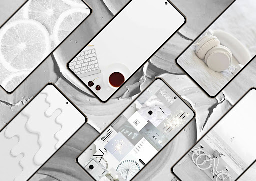 Android application White Wallpaper screenshort