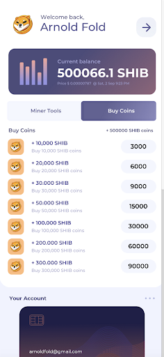 SHIB Miner by YDS Screen 2