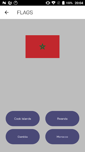 Android application World Quiz screenshort