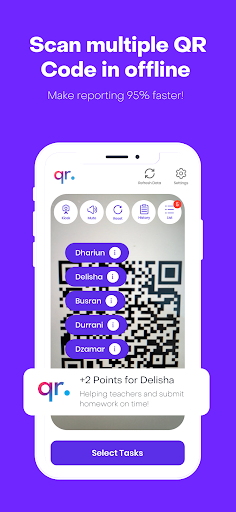 Student QR Points Screen 2