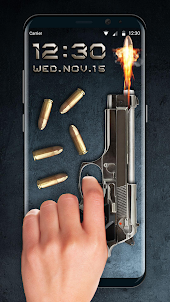 Gun Fire Lock Screen