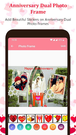 Anniversary Dual Photo Frames screenshot 15