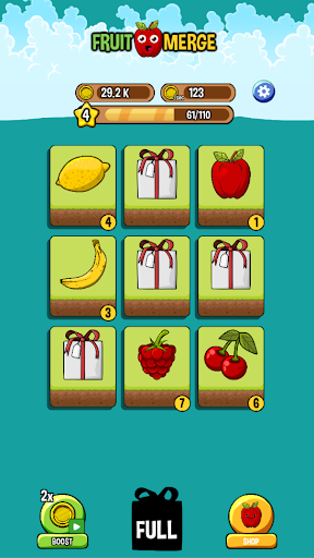 Android application Fruit Merge screenshort
