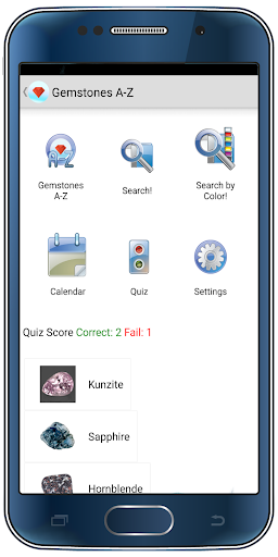 Gemstones list with descriptio Screen 2