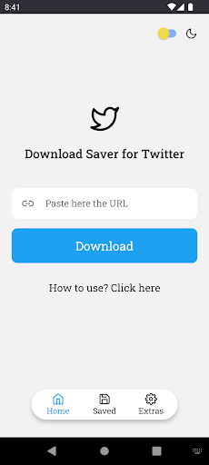 Android application Download Saver for Twitter screenshort