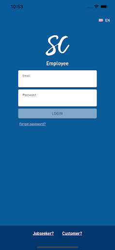 Android application SC Jobbot Employee screenshort