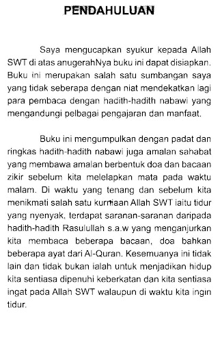 Amalan Dan Zikir Sebelum Tidur