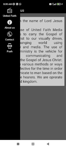 United Faith Radio Screen 3
