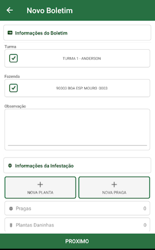 Android application S.BIO - CONTROLE BIOLÓGICO screenshort