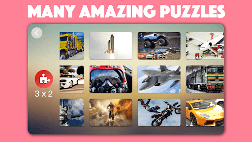 Car, truck and train puzzles Screen 2