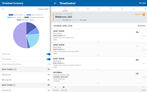 TimeControl, Timesheet management software- QuantumPM