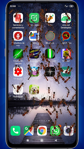 Android application Ants on Screen (Prank) screenshort