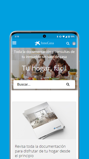 Android application InmoCaixa Portal Cliente screenshort