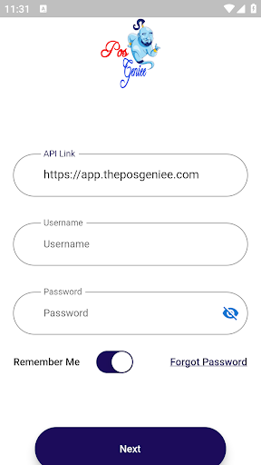 Android application POS GENIEE screenshort